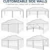 imageBest Choice Products 10x20 Party Tent Heavy Duty Waterproof Large Outdoor Event Easy Pop Up Canopy Shelter wSidewalls 1Button Setup Wheeled Case Weight Bags  WhiteWhite