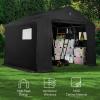 imageBest Choice Products 10x8ft Outdoor Storage Shed Carport Canopy Shelter Dual Doors ampamp Windows Metal Frame WeatherResistant Perfect for Storing Motorcycle Bike Garden Tools  TanBlack