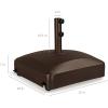 imageBest Choice Products 123lb Capacity Fillable Mobile Umbrella Base Heavy Duty Market Stand for Patio Deck Poolside w 4 Wheels 2 Locks 2 Knobs WindResistant Design  BlackBronze