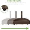 imageBest Choice Products 123lb Capacity Fillable Mobile Umbrella Base Heavy Duty Market Stand for Patio Deck Poolside w 4 Wheels 2 Locks 2 Knobs WindResistant Design  BlackBronze
