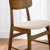 imageBest Choice Products Bar Stool Set of 2 Modern Farmhouse Counter Height Stools wArmless Upholstered Cushioned Seat Wooden Curved Backrest  WalnutCreamWalnutCream