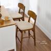 imageBest Choice Products Bar Stool Set of 2 Modern Farmhouse Counter Height Stools wArmless Upholstered Cushioned Seat Wooden Curved Backrest  WalnutCreamWalnutCream