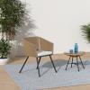 imageBest Choice Products Set of 2 Patio Dining Chairs Outdoor Seating Set for Backyard Poolside Balcony Indoor Use wWoven Wicker Design 250lb Weight Capacity  NaturalIvoryNaturalIvory