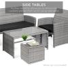 imageBest Choice Products Set of 2 Wicker Ottomans Multipurpose Outdoor Furniture for Patio Backyard Additional Seating Footrest Side Table wStorage Removable Cushions  BrownBeigeGrayBlack