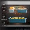 imageBest Choice Products Set of 3 Large Serving Trays Party Platters and Ceramic NonStick Bakeware For Appetizers Charcuterie Snack Dessert Casserole Sour Dough Bread Loaf  Cornflower BlueBlack Licorice