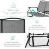 imageBest Choice Products 2Person Outdoor Patio Swing Glider Steel Bench Loveseat Rocker for Deck Porch wTextilene Fabric Steel Frame  IvoryGrayGrey