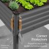 imageBest Choice Products 48x24x30in Galvanized Raised Garden Bed Metal Elevated Planter Box Vegetable Garden for Backyard Patio Balcony  Dark GreenCharcoal