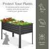 imageBest Choice Products 48x24x30in Galvanized Raised Garden Bed Metal Elevated Planter Box Vegetable Garden for Backyard Patio Balcony  Dark GreenCharcoal