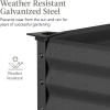 imageBest Choice Products 48x24x30in Galvanized Raised Garden Bed Metal Elevated Planter Box Vegetable Garden for Backyard Patio Balcony  Dark GreenCharcoal