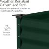 imageBest Choice Products 48x24x30in Galvanized Raised Garden Bed Metal Elevated Planter Box Vegetable Garden for Backyard Patio Balcony  Dark GreenDark Green