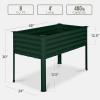 imageBest Choice Products 48x24x30in Galvanized Raised Garden Bed Metal Elevated Planter Box Vegetable Garden for Backyard Patio Balcony  Dark GreenDark Green