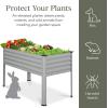 imageBest Choice Products 48x24x30in Galvanized Raised Garden Bed Metal Elevated Planter Box Vegetable Garden for Backyard Patio Balcony  Dark GreenMoonlight Gray