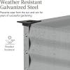imageBest Choice Products 48x24x30in Galvanized Raised Garden Bed Metal Elevated Planter Box Vegetable Garden for Backyard Patio Balcony  Dark GreenMoonlight Gray
