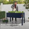 imageBest Choice Products 48x24x30in Galvanized Raised Garden Bed Metal Elevated Planter Box Vegetable Garden for Backyard Patio Balcony  Dark GreenNavy Blue