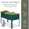 imageBest Choice Products 48x24x30in Galvanized Raised Garden Bed Metal Elevated Planter Box Vegetable Garden for Backyard Patio Balcony  Dark GreenPeacock Blue