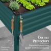 imageBest Choice Products 48x24x30in Galvanized Raised Garden Bed Metal Elevated Planter Box Vegetable Garden for Backyard Patio Balcony  Dark GreenPeacock Blue