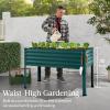 imageBest Choice Products 48x24x30in Galvanized Raised Garden Bed Metal Elevated Planter Box Vegetable Garden for Backyard Patio Balcony  Dark GreenPeacock Blue