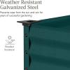 imageBest Choice Products 48x24x30in Galvanized Raised Garden Bed Metal Elevated Planter Box Vegetable Garden for Backyard Patio Balcony  Dark GreenPeacock Blue