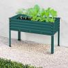 imageBest Choice Products 48x24x30in Galvanized Raised Garden Bed Metal Elevated Planter Box Vegetable Garden for Backyard Patio Balcony  Dark GreenPeacock Blue