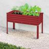imageBest Choice Products 48x24x30in Galvanized Raised Garden Bed Metal Elevated Planter Box Vegetable Garden for Backyard Patio Balcony  Dark GreenRoyal Red