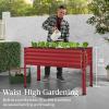 imageBest Choice Products 48x24x30in Galvanized Raised Garden Bed Metal Elevated Planter Box Vegetable Garden for Backyard Patio Balcony  Dark GreenRoyal Red