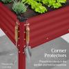 imageBest Choice Products 48x24x30in Galvanized Raised Garden Bed Metal Elevated Planter Box Vegetable Garden for Backyard Patio Balcony  Dark GreenRoyal Red