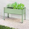 imageBest Choice Products 48x24x30in Galvanized Raised Garden Bed Metal Elevated Planter Box Vegetable Garden for Backyard Patio Balcony  Dark GreenSage Green