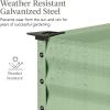 imageBest Choice Products 48x24x30in Galvanized Raised Garden Bed Metal Elevated Planter Box Vegetable Garden for Backyard Patio Balcony  Dark GreenSage Green