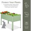 imageBest Choice Products 48x24x30in Galvanized Raised Garden Bed Metal Elevated Planter Box Vegetable Garden for Backyard Patio Balcony  Dark GreenSage Green