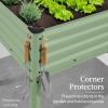 imageBest Choice Products 48x24x30in Galvanized Raised Garden Bed Metal Elevated Planter Box Vegetable Garden for Backyard Patio Balcony  Dark GreenSage Green