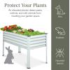 imageBest Choice Products 48x24x30in Galvanized Raised Garden Bed Metal Elevated Planter Box Vegetable Garden for Backyard Patio Balcony  Dark GreenSilver
