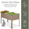 imageBest Choice Products 48x24x30in Galvanized Raised Garden Bed Metal Elevated Planter Box Vegetable Garden for Backyard Patio Balcony  Dark GreenTaupe