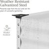 imageBest Choice Products 48x24x30in Galvanized Raised Garden Bed Metal Elevated Planter Box Vegetable Garden for Backyard Patio Balcony  Dark GreenWhite