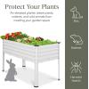 imageBest Choice Products 48x24x30in Galvanized Raised Garden Bed Metal Elevated Planter Box Vegetable Garden for Backyard Patio Balcony  Dark GreenWhite