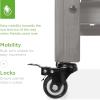 imageBest Choice Products Raised Garden Bed 48x24x32inch Mobile Elevated Wood Planter wLockable Wheels Storage Shelf Protective Liner  NaturalGray
