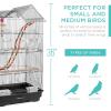 imageBest Choice Products 36in IndoorOutdoor Iron Bird Cage for Medium Small Birds Parrot Lovebird Finch Parakeets Cockatiel Enclosure wRemovable Tray 4 Feeders 2 Toys