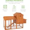 imageBest Choice Products 80in Outdoor Wooden Chicken Coop MultiLevel Hen House Poultry Cage wRamps Run Nesting Box Wire Fence 3 Access Areas