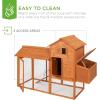 imageBest Choice Products 80in Outdoor Wooden Chicken Coop MultiLevel Hen House Poultry Cage wRamps Run Nesting Box Wire Fence 3 Access Areas