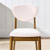 imageBest Choice Products Dining Chairs Set of 2 MidCentury Modern Upholstered Wood Armless wSeat Cushion Padded Backrest  WalnutCreamWalnutCream