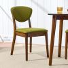 imageBest Choice Products Dining Chairs Set of 2 MidCentury Modern Upholstered Wood Armless wSeat Cushion Padded Backrest  WalnutCreamWalnutOlive