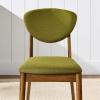 imageBest Choice Products Dining Chairs Set of 2 MidCentury Modern Upholstered Wood Armless wSeat Cushion Padded Backrest  WalnutCreamWalnutOlive