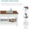 imageBest Choice Products Lift Top Coffee Table with Hidden Storage Accent Table Furniture for Living Room Display Shelves  WhiteBrownWhiteBrown