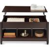 imageBest Choice Products Lift Top Coffee Table with Hidden Storage Accent Table Furniture for Living Room Display Shelves  WhiteBrownEspresso