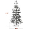 imageBest Choice Products PreLit Sparse Christmas Tree 6ft Artificial Flocked Pine Holiday Dcor Aspen Noble Fir White ampamp Multicolor LED Lights GreenBlack