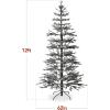 imageBest Choice Products PreLit Sparse Christmas Tree 6ft Artificial Flocked Pine Holiday Dcor Aspen Noble Fir White ampamp Multicolor LED Lights GreenBlack