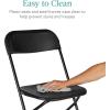 imageBest Choice Products Set of 4 Plastic Folding Chairs Portable Stacking Indoor Outdoor Seating for Home Yard Garden Parties Events wNonSlip Feet 350lb Weight Capacity  WhiteBlack
