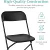 imageBest Choice Products Set of 4 Plastic Folding Chairs Portable Stacking Indoor Outdoor Seating for Home Yard Garden Parties Events wNonSlip Feet 350lb Weight Capacity  WhiteBlack
