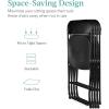 imageBest Choice Products Set of 4 Plastic Folding Chairs Portable Stacking Indoor Outdoor Seating for Home Yard Garden Parties Events wNonSlip Feet 350lb Weight Capacity  WhiteBlack