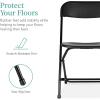 imageBest Choice Products Set of 4 Plastic Folding Chairs Portable Stacking Indoor Outdoor Seating for Home Yard Garden Parties Events wNonSlip Feet 350lb Weight Capacity  WhiteBlack