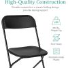 imageBest Choice Products Set of 4 Plastic Folding Chairs Portable Stacking Indoor Outdoor Seating for Home Yard Garden Parties Events wNonSlip Feet 350lb Weight Capacity  WhiteBlack
